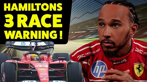 Lewis Hamilton's 3 RACE warning !