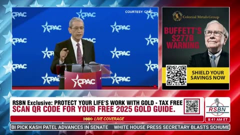 RSBN Gordon Chang Speaks at CPAC 2025 Day Two - 2-21-25