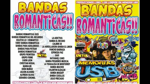 USB BANDAS ROMANTICAS!! LOBO DJ---Discos Ortiz 2024