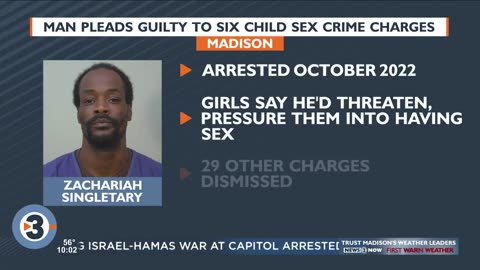 Madison black man pleads guilty to 6 child sex crime charges, 29 more dismissed