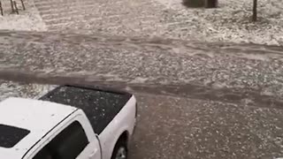 Hail storm in Mar del Plata, Buenos Aires