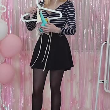 Trying on swimsuits for the summer