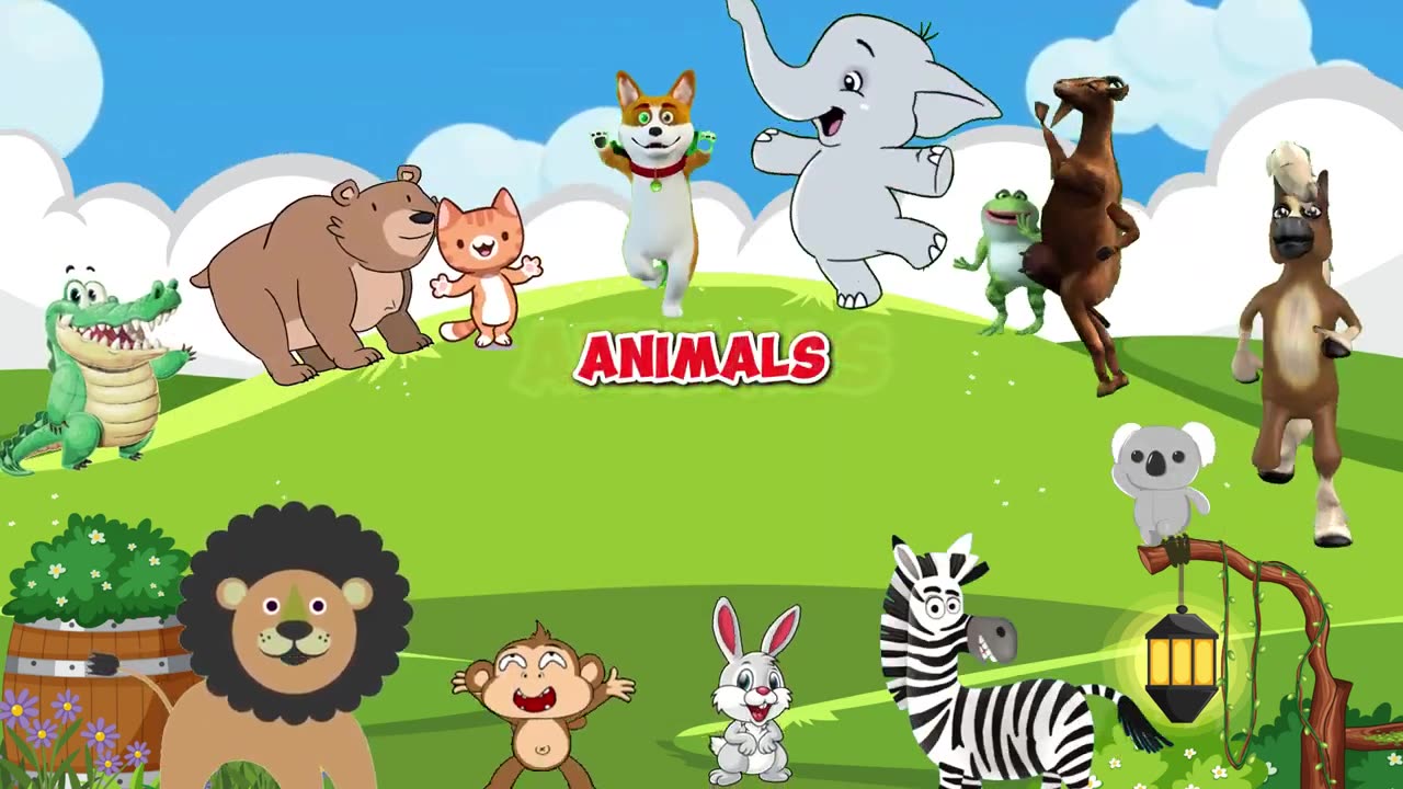 ABC Animal World Song | Nursery Rhymes | Little Bunny Learns