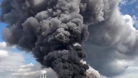 BREAKING NEWS- BioLab in Georgia goes up in FLAMES .. imagine breathing in ALL THAT SH!T