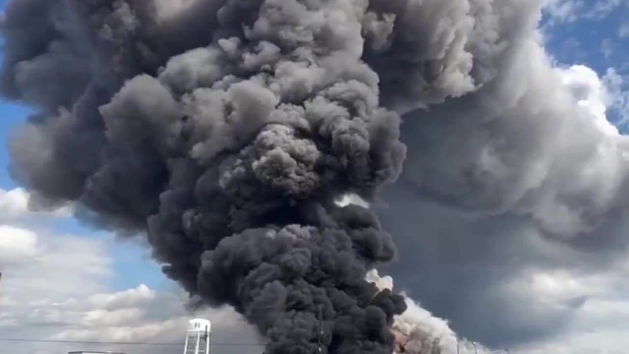 BREAKING NEWS- BioLab in Georgia goes up in FLAMES .. imagine breathing in ALL THAT SH!T