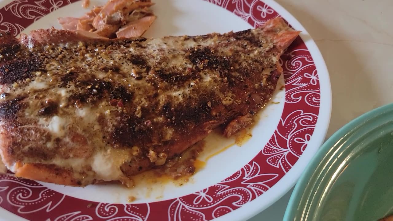 SALMON AND SWEET POTATOES: THIS TRUCKER CAN COOK!