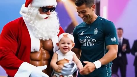 Ronaldo dancing on Christmas