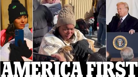 Migrants break down in tears as Trump SHUTS DOWN border entry app just minutes after taking office as crackdown starts now