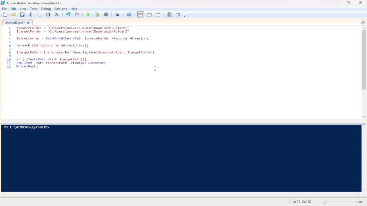 Automate Folder Structure Creation with PowerShell