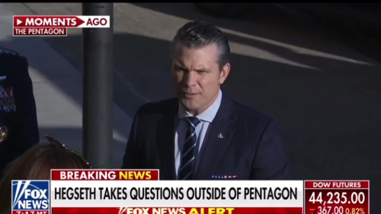 Our secretary of defense, Pete Hegseth