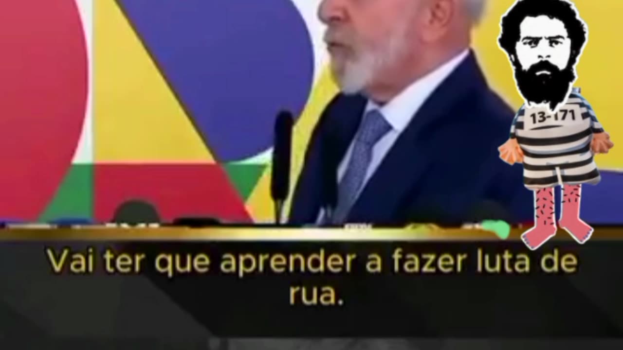 O LADRÃO VAGABUNDO MENTIROSO A DESGRAÇA DO BRASIL.