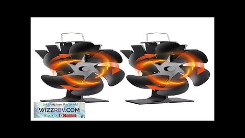 IPRee 6 Blades Heat Powered Stove Fan Black Fireplace Fan Log Wood Review