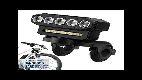 Cansses 2000mAh Battery Bike Headlight 5 Large LED Beads Type-C Charging 6 Review