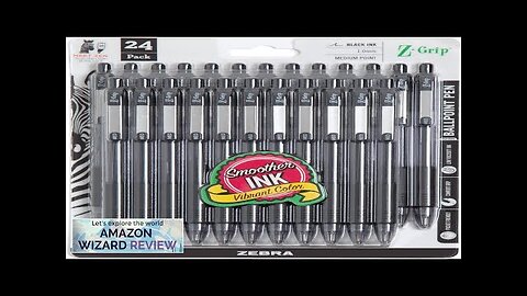 Zebra Pen Z-Grip Retractable Ballpoint Pen Medium Point 1.0mm Black Ink 24 Review