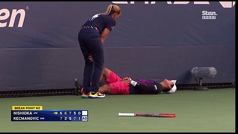 'Trouble breathing': Yoshihito Nishioka collapses on court at US Open - 28th Aug 2024