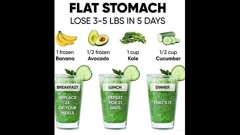 Flat stomach lose 3-5 lbs in 5 days