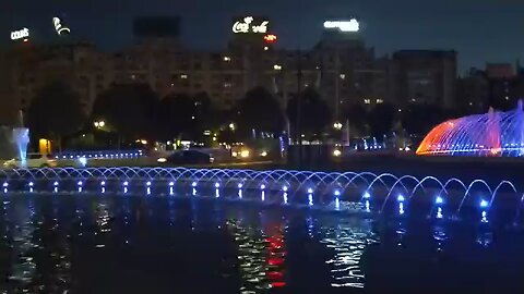 Live from Bucharest City Central. The longest Fountains in the World.​ PIATA UNIRII FOUNTAINS