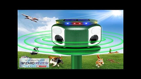 2024 Upgraded Solar Animal Repeller 360° Animal Repellent Ultrasonic Outdoor Review