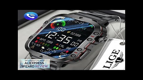 LIGE New Smart Watch 1.96 Inch Screen 420 MAh Bluetooth Call Voice Review