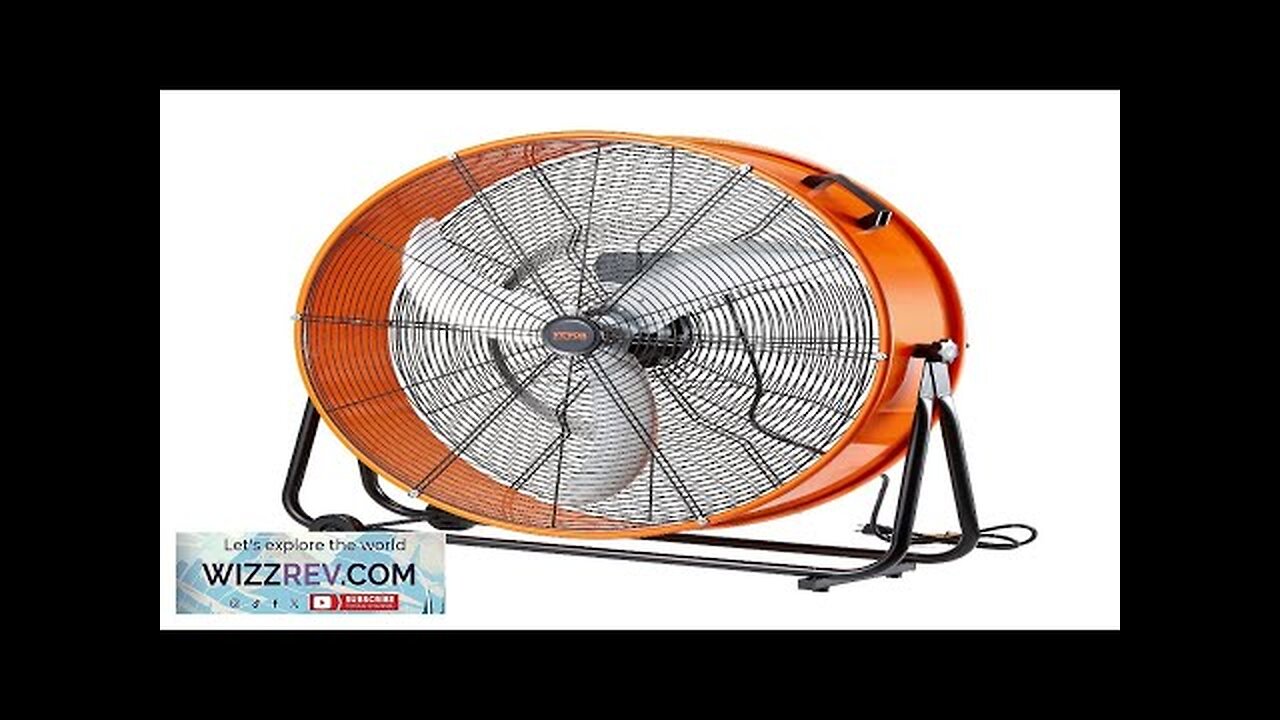 Drum Fan 30 Inch High Velocity Industrial Use 3-Speed 13000CFM for Warehouse Review