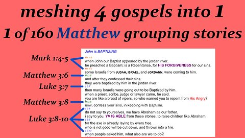 050 Matthew last edits grouped stories p50 [Jesus] [Live]