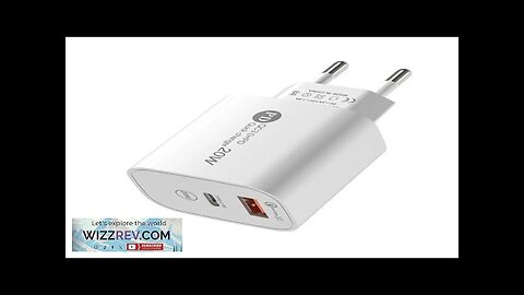 PD20W 2-Port USB PD Charger USB-A+Type-C PD QC3.0 Fast Charging Wall Charger Review