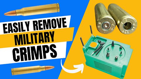 Removing Military Crimps from 223 - RCBS Brass Boss Case Prep Center