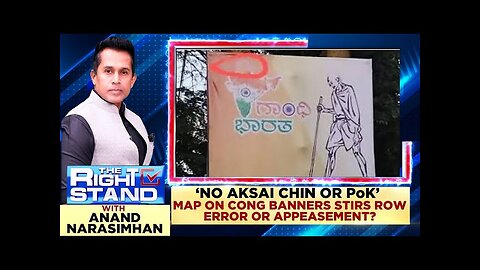 Row Sparked As Congress Banners In Belagavi Show Distorted Map Of India | #therightstand