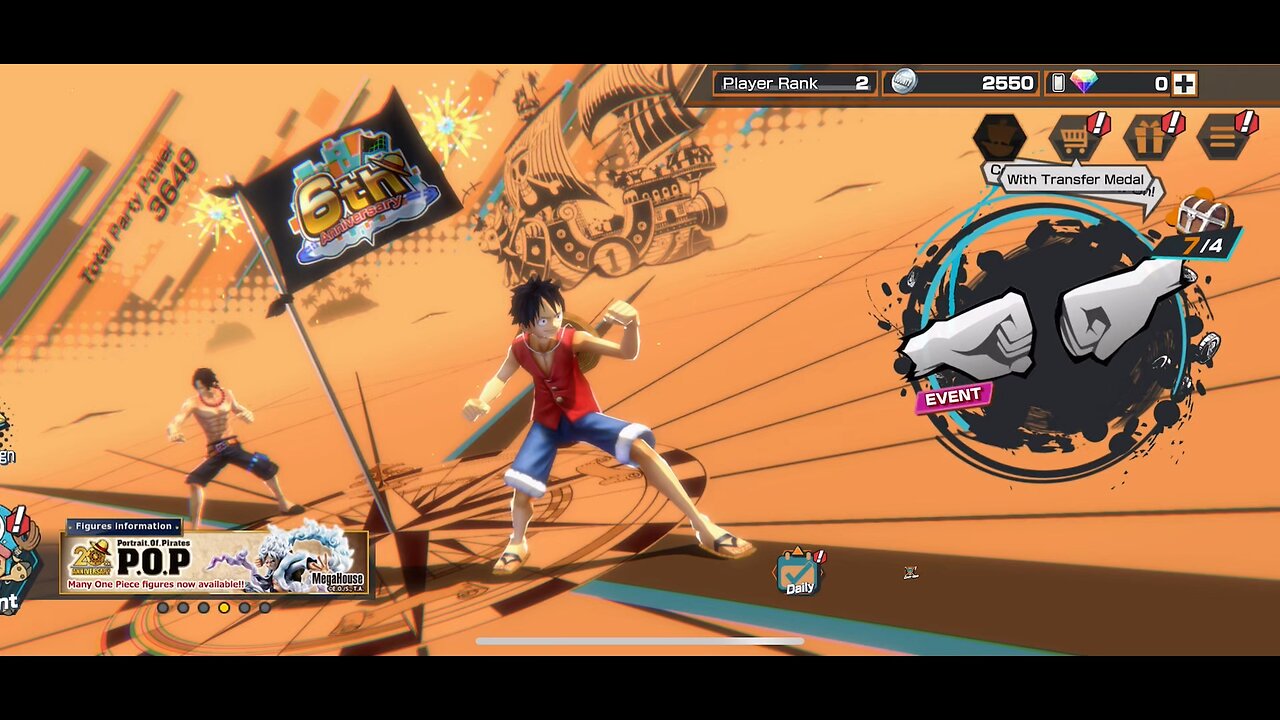 One Piece Bounty Rush: Trying out my new character Trafalgar D. Law, ROOM!!!