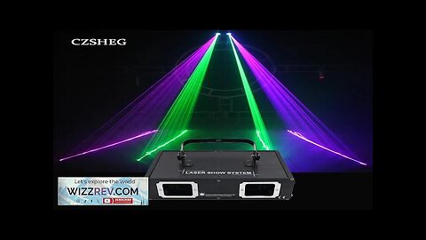 Double hole disco DJ laser line RGB scanner projector DMX512 stage lighting Review