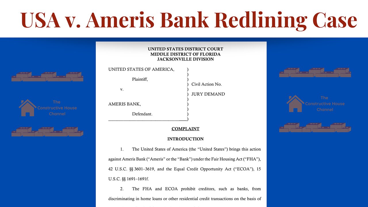 Breaking Down the USA v. Ameris Bank Redlining Case