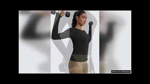 CRZ YOGA Womens Seamless Workout Long Sleeve Shirts Quick Dry Gym Athletic Review