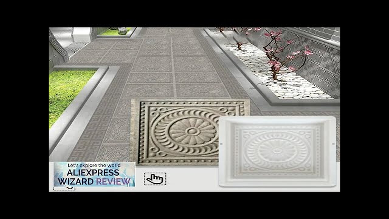 Garden Building Fence Concrete Mold Stone Cement Frame Brick Mold DIY Pave Review