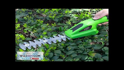 3.6V Electric Trimmer Garden Pruning Shears Lawn Hedge 2In1 Rechargeable Cordless Fence Review