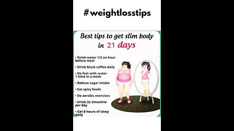 Best tips to get slim body in 21 days