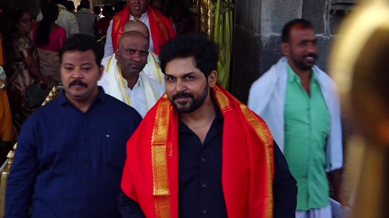 Indian Kollywood actor karhi @tirumala