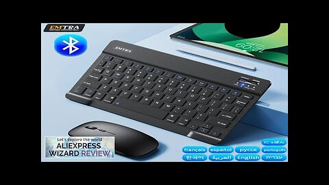 Bluetooth Wireless Keyboard Mouse For IOS Android Windows Tablet For iPad Air Review