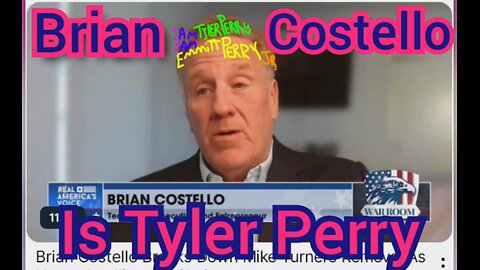 Brian Costello On Bannons WarRoom Is Tyler Perry