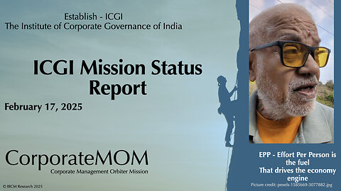 Mission Corporate Governance - ICGI - Status Report 17 Feb 2025