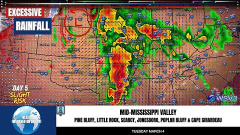 🌧️ Flash Flood & Severe Storm Threat: Mid-Mississippi Valley! 2/28/25 #shorts #stormalert