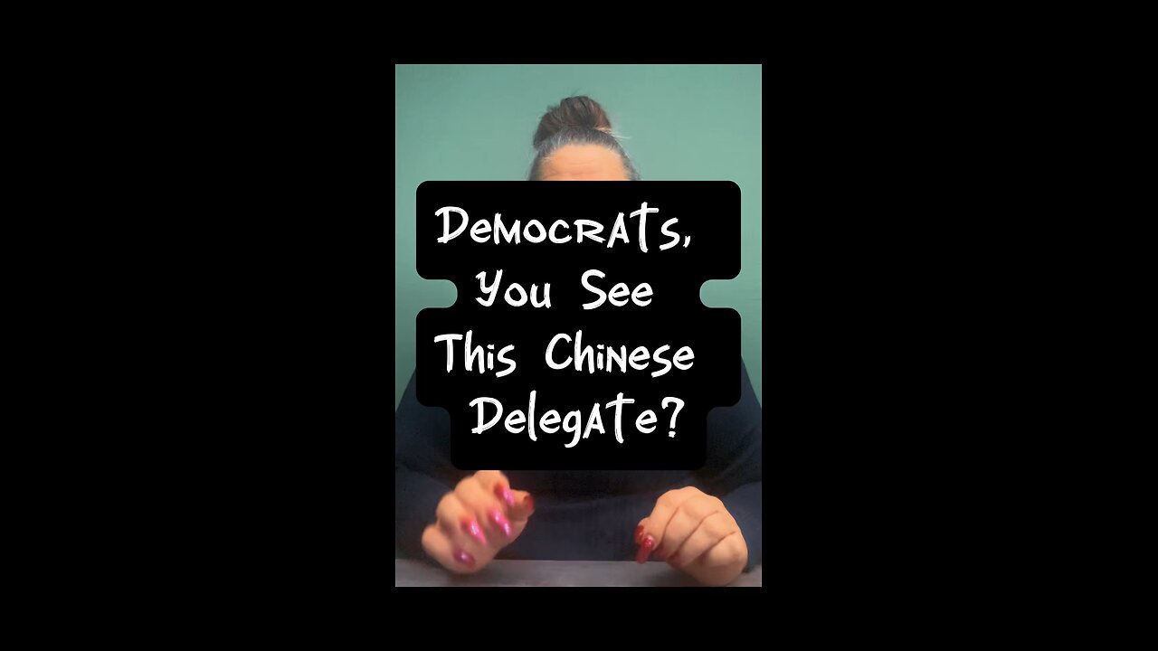 Democrats, You See This Chinese Delegate? 😁 #truth #real #talk #government #delegates