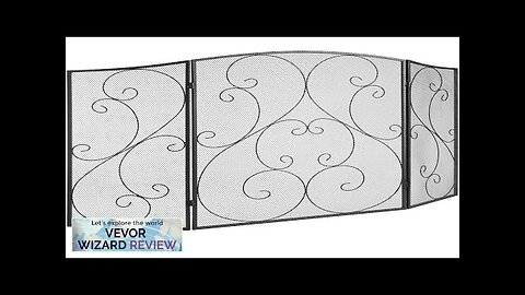 VEVOR Fireplace Screen 3 Panel Sturdy Iron Mesh Fireplace Screen 48"(L) x30.2"(H) Review