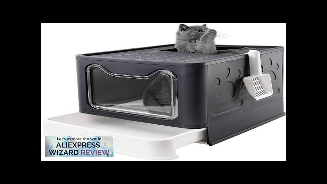 Foldable Cat Litter Box with Lid Extra Large Drawer Type Cat Litter Review