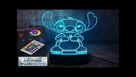 3D Illusion Stitch Night Light with Remote Control and Smart Touch Room Review