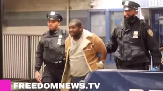 The homeless man accused of shoving a woman into an incoming train in Manhattan