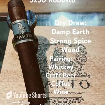 Warped Sarto 5x50 Robusto #Shorts #Short #CigarOfTheDay #CigarReview