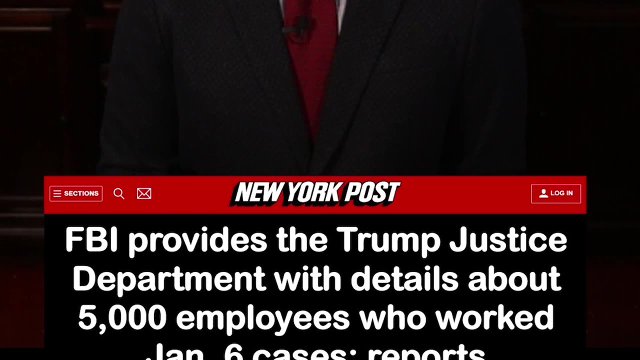 FBI Gives Trump Justice Department Details on 5,000 Employees Who Worked Jan 6 Cases