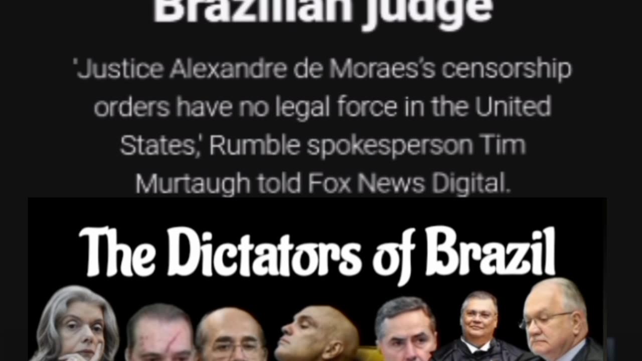 'Justice Alexandre de Moraes’s censorship orders have no legal force in the United States,' Rumble spokesperson Tim Murtaugh told Fox News Digital.