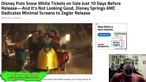 Snow White Tickets Sales Not Doing Great