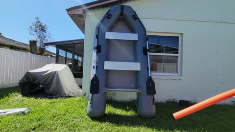 Saturn FCB290 Fishing Inflatable Boat unboxing and setup